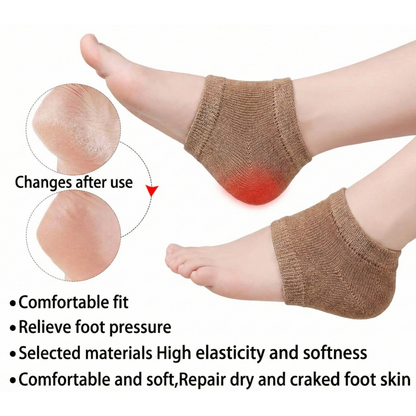 RSZZB® Anti Dryness Breathable Gel Heel Protectors for Pain & Crack Relief