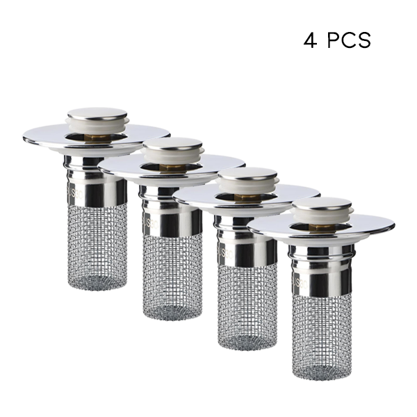 Kobidz® Sink Drain Strainer with Removable Stainless Steel Basket Ex